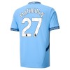 Officiële Voetbalshirt Manchester City Matheus Nunes 27 Thuis 2024-25 - Heren